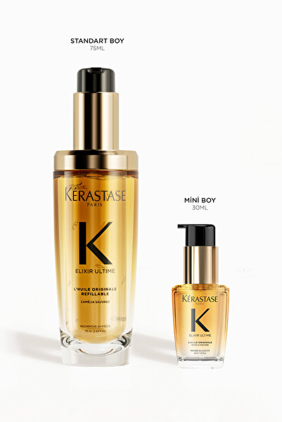 Kerastase Elixir Ultime Tüm Saç Tipleri Için Besleyici, Parlaklık Veren Saç Bakım Yağı 30 ml