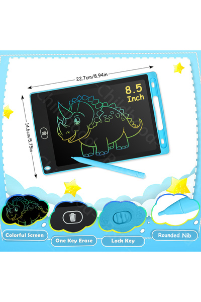 Choice 8.5 INCH SKY BLUE 6.5/8.5/10/12 Inch LCD Writing Tablet Electronic Dra...