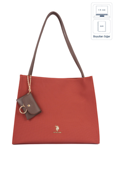U.S. Polo Assn. Brick-Brown Women's Shoulder Bag Us26661