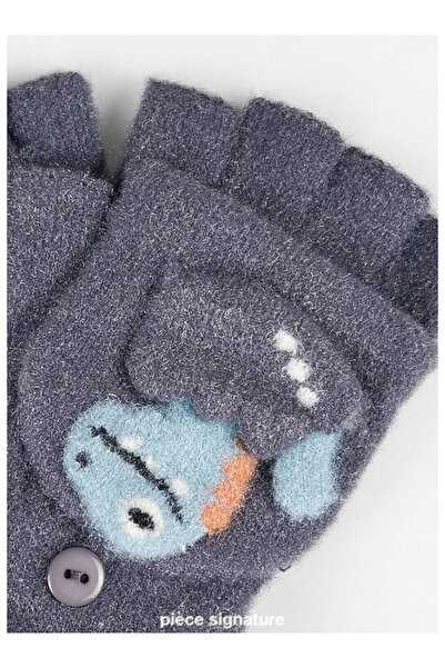 PIECE SIGNATURE 95% Nylon 5% Spandex, Boys' Soft Cover Cut Gloves (Ages 4-8)