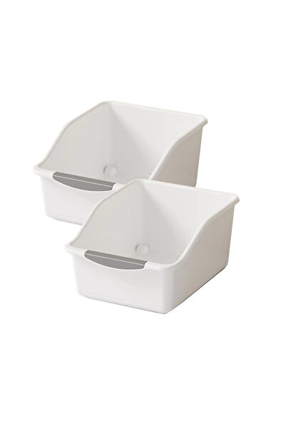 Choice4 2pcs white L 2/3pcs Plastic Under Sink Organizer with Wheels, Bottle ...