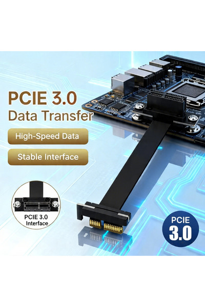 Choice 10CM PCIE 3.0 PCIe 3.0 X1 Riser Cable 90 Degree Right Angle, 8Gbps PCI...