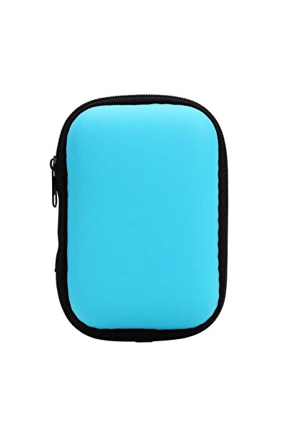 Choice1 Azure Sundries Travel Storage Bag Charging Case for Earphone Package ...