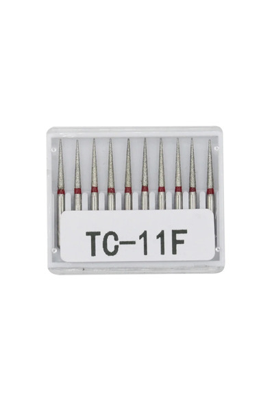 Choice27 TC-11F مثقاب ألماس للأسنان 10 قطع/مجموعة مثقاب FG بقطر 1.6 مم ومقبض ...