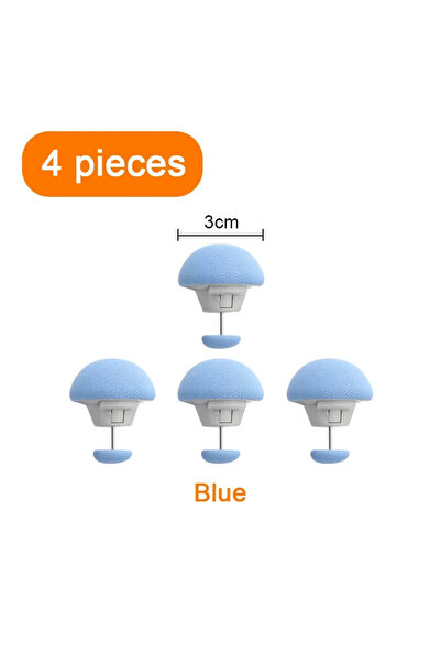 Choice 4Pcs-Blue Mushroom Quilt Holder Macaron Non-slip Quilt Blanket Clip On...