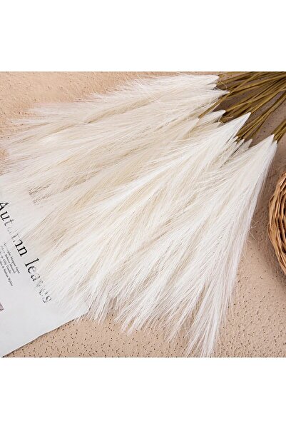 Choice4 Milky white 10pcs Artificial Reed Ins Wind Bouquet Imitation Flowers ...