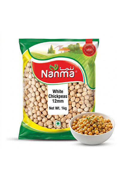 Nanma White Chickpeas 12mm 1kg
