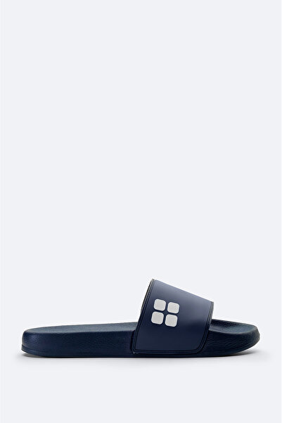 Avva Men's Navy Blue Flexible Sole Lightweight Slippers B008300