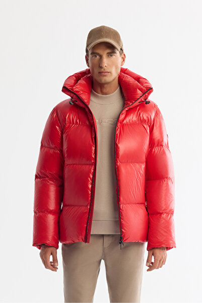 Avva Men's Red Hooded Goose down Water Repellent Windproof -20 ° C Durable In...