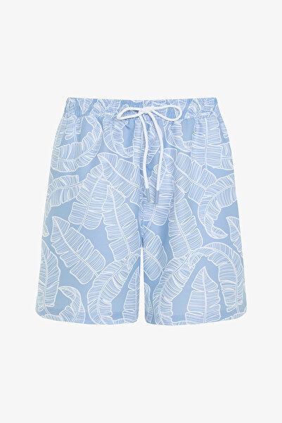 Penti Summer Leaf Leaf Patterned Men's Swim Shorts
