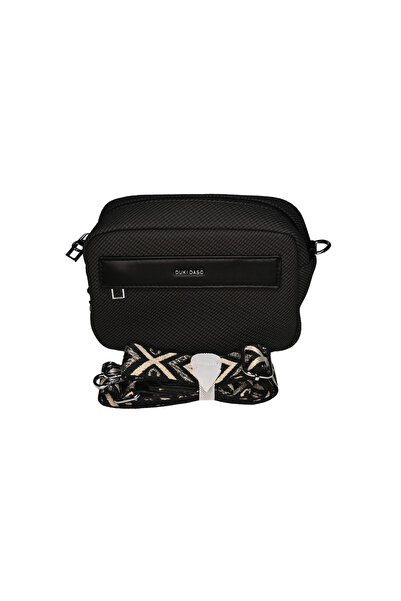 dukidasoturkiye Duki Daso Black Textured Daily Crossbody Shoulder Bag |   Sum...