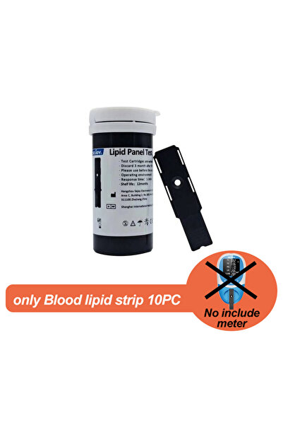 Choice only 10pc strip 5 in 1 Blood Total Cholesterol Test Kit Triglycerides ...