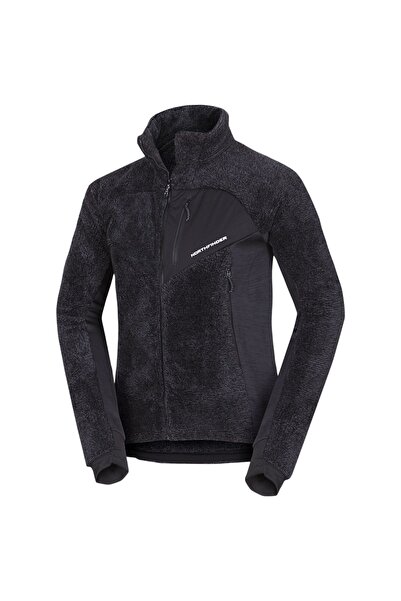 NORTHFINDER Fleece de trekking pentru bărbați Ludwik-Gri/Negru-S