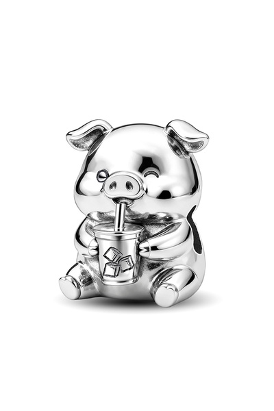 Choice3 TCE1260P 925 Sterling Silver Little Flying Pig Alpaca Animal Series C...