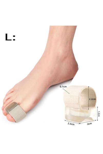 choice2 1Pair Beige L 1Pair Big Bone Thumb Toe Separator Bunion Splint Straig...