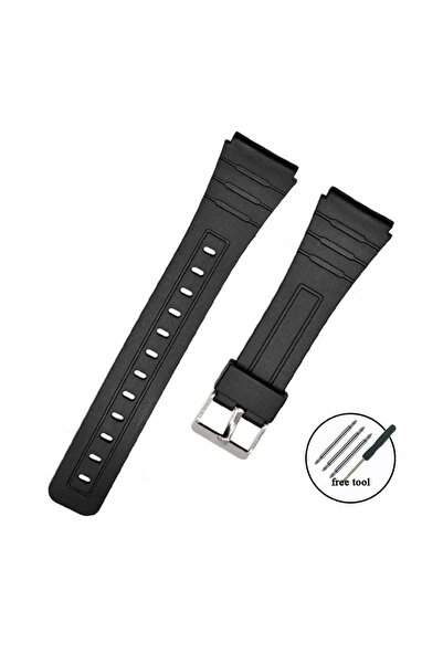 Choice3 18mm Black-Silver 12/14/16/18/20/22mm Silicone Watch Strap for W800H ...