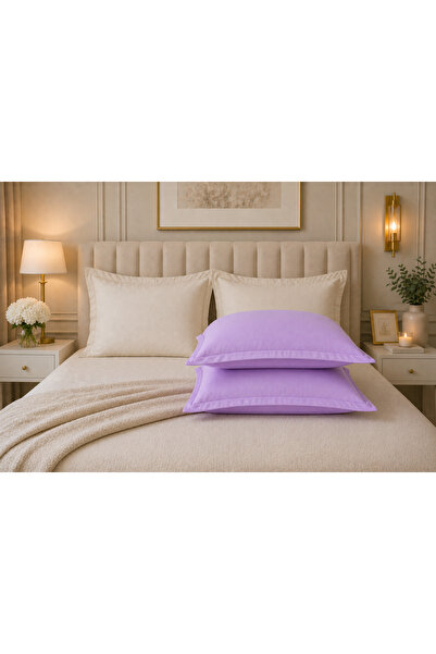 Liz Line Set doua huse perna, bumbac ranforce, culoare lila colectia "Monocrom"