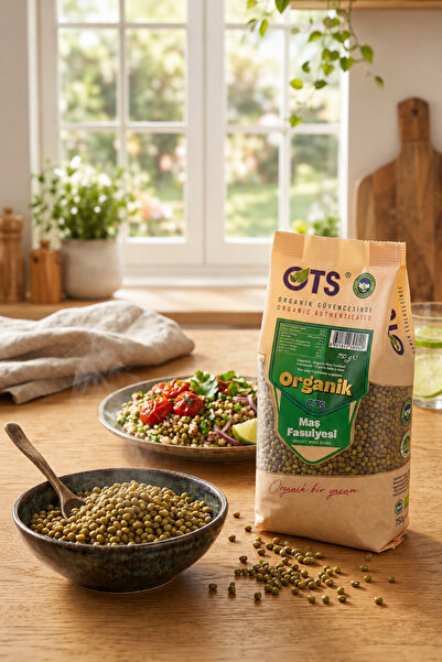 OTS Organik Organik Maş Fasulyesi 750 gr. (Organik Sertifikalı, Pestisit Analizli)