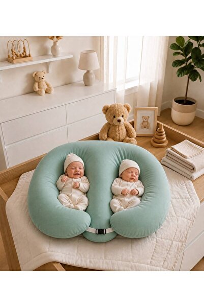 AHSEN TASARIM Twin Baby Breastfeeding Pillow, Breastfeeding Pillow, Feeding P...