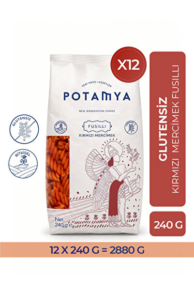 POTAMYA Konvansiyonel Kırmızı Mercimek Fusulli x12