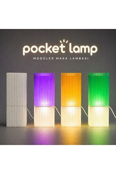 Pocket People Pocket Lamba Modüler Masa Lambası – Değiştirilebilir Işık Tüpü,...