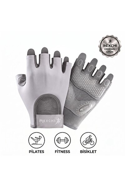 Alazpay Anti-Sweat Half Finger Fitness Yoga Pilates Cycling Palm Non-Slip Sil...