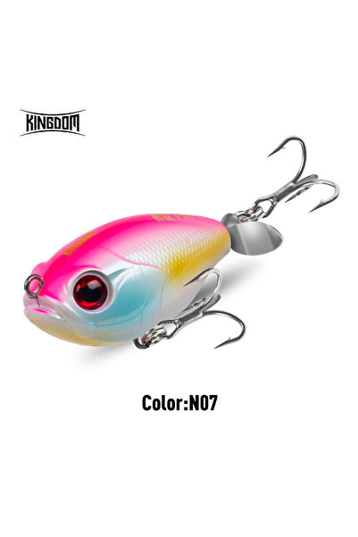 Choice KINGDOM N07 Kingdom Propeller Topwater Popper Fishing Lure 35mm 5.4g W...