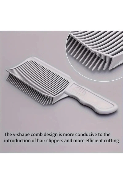 Choice1 GRAY Fading Comb Professional Barber Clipper Blending Flat Top Hair C...