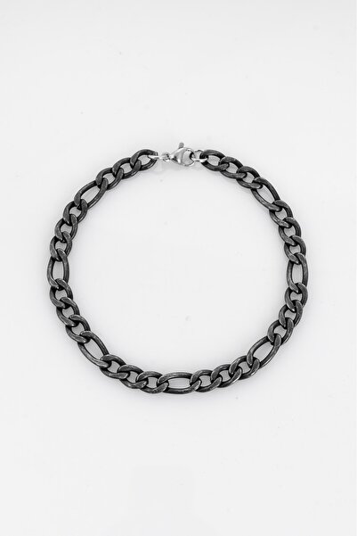 UKHWD SUPPLY 6mm Steel Black Vintage Design Steel Men's Bracelet