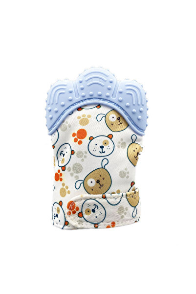 Choice blue-bear Cartoon Printed Children's Gloves Baby Teether Gloves For Ba...