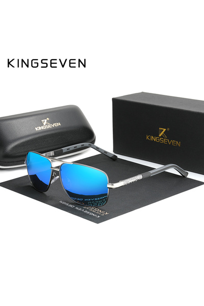 Choice3 Gun Blue KINGSEVEN Aluminum Brand Polarized Sunglasses Men Women Fash...
