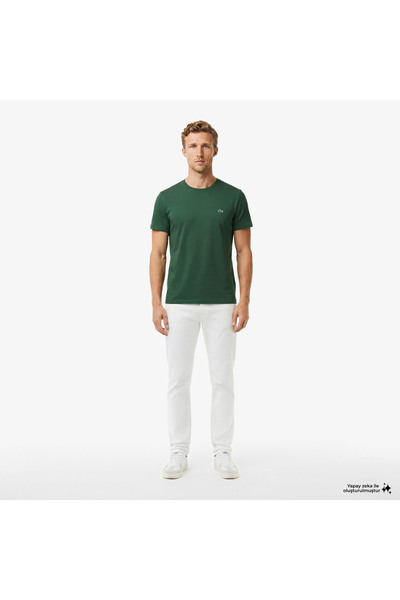Lacoste Erkek Slim Fit Beyaz Jean Pantolon