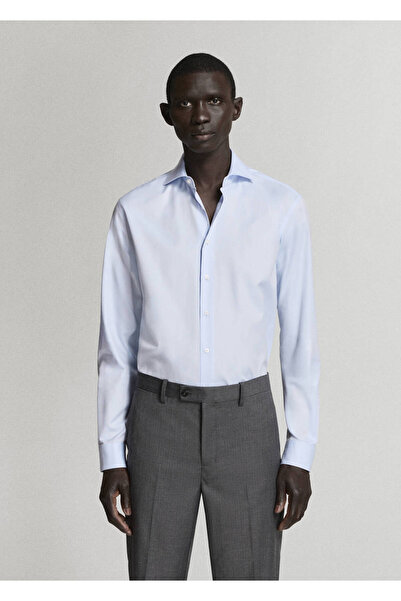 MANGO Man %100 pamuk regular fit kumaş gömlek