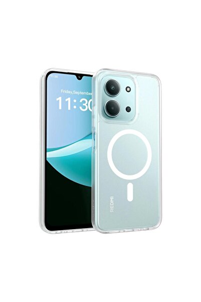Zebana Xiaomi Redmi 15C Uyumlu Kılıf Sararmaz ClearMag Kılıf (M-Safe Uyumlu) ...