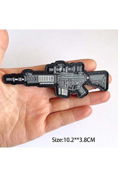 Choice5 QN20-09 HK86-15 3D PVC Morale Patches Mini Pistol, Rifle Army Badge S...