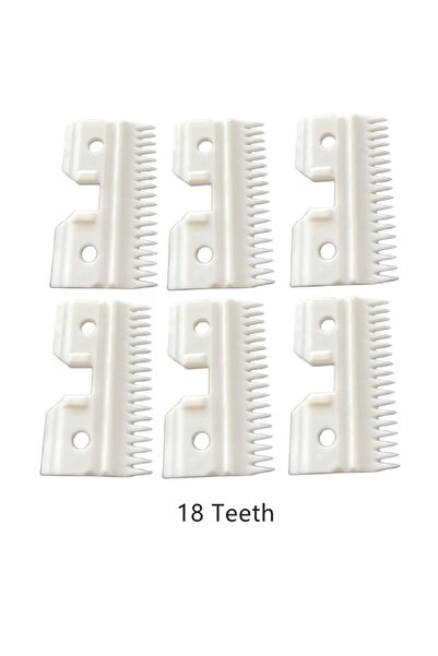 Choice 6 Pack Coarse Ceramic 18 Teeth Cutter Pet Replacement Blade For Andis,...
