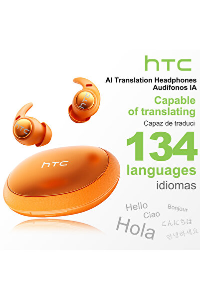 Choice سماعات أذن بلوتوث HTC NE76 بتقنية الذكاء الاصطناعي، سماعات أذن صغيرة غ...