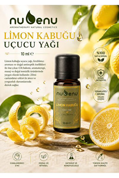 NUBENU Lemon Peel Essential Oil 10 ml 100% Pure