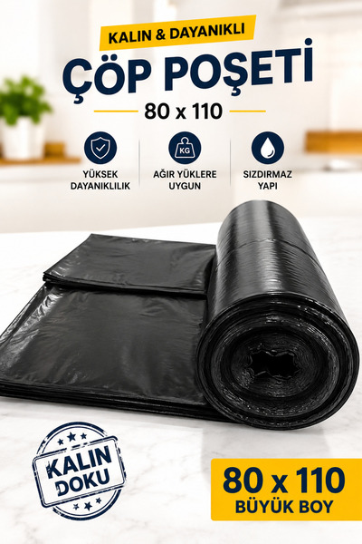 VENON 💖 6400 kg 💖 Thick Durable Moving Heavy Duty Industrial Garbage Bag Bl...