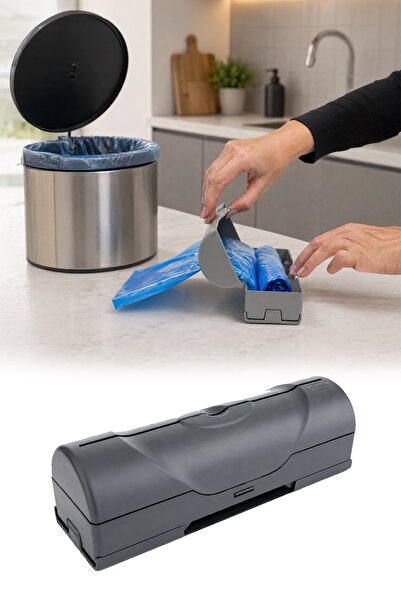 omilife Suport adeziv pentru saci de gunoi Recipient portabil pentru saci de ...