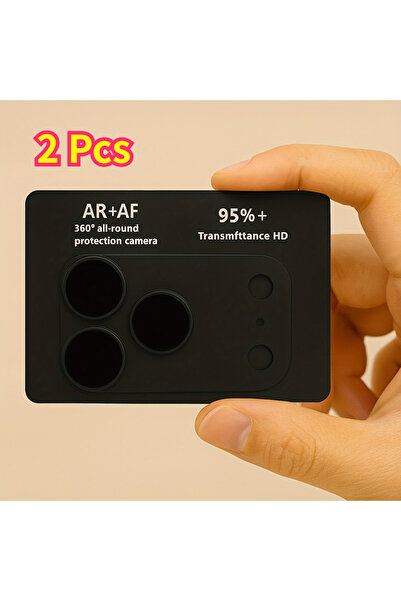 Choice12 IPhone 17 pro 2pcs black 1-2pcs AR+AF HD Camera Protector for IPhone...