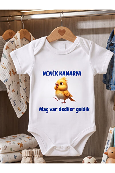 EGGBABY بدلة أطفال مطبوعة بتصميم طائر الكاناري الصغير، مصنوعة من القطن بنسبة ...