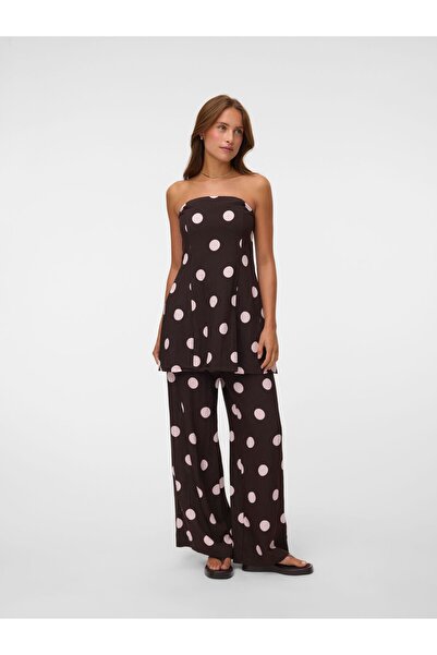 Vero Moda Hose mit weitem Beinschnitt VMLYRA Hohe Taille Hose