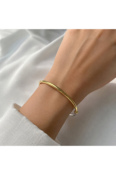 simurg jewellery Gümüş İki Renkli Bilezik