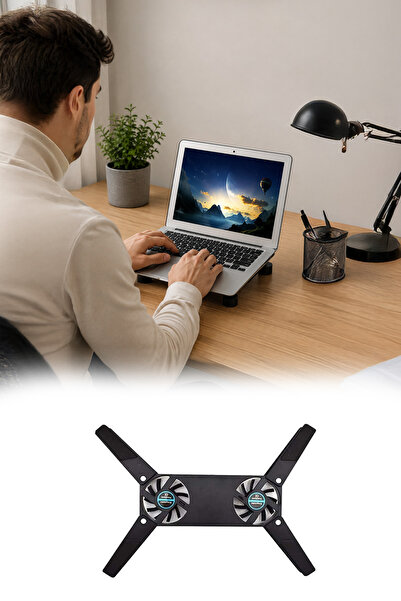 omilife Ultra Küçük Boyutlu Katlanabilir USB Laptop Soğutucu (2 Fanlı)