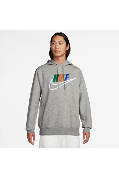 Nike M NK CLUB BB HDY FUTURA BLOCK FZ0772-063 Γκρι L