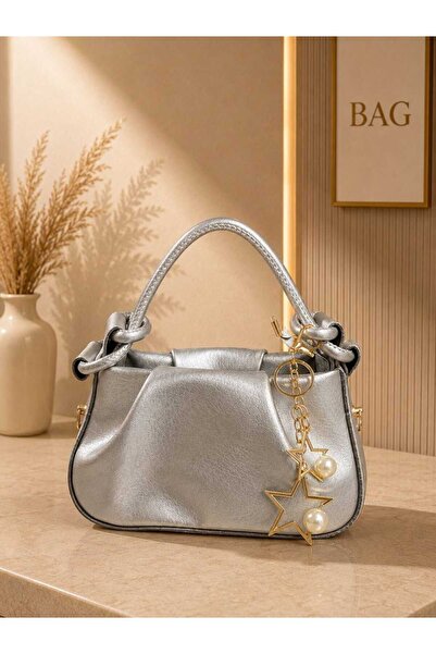 WİKİDAYS.S MODA TRENDİ Shiny Leather Women's Hand and Shoulder Bag with Acces...