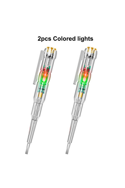 Choice 2pcs Intelligent Voltage Tester Pen AC Non-contact Induction Test Penc...