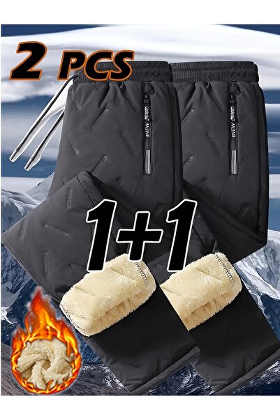 Choice10 4XL HEIHEI Men's Winter Hiking Pants Set Thickened Cold-proof Warm P...
