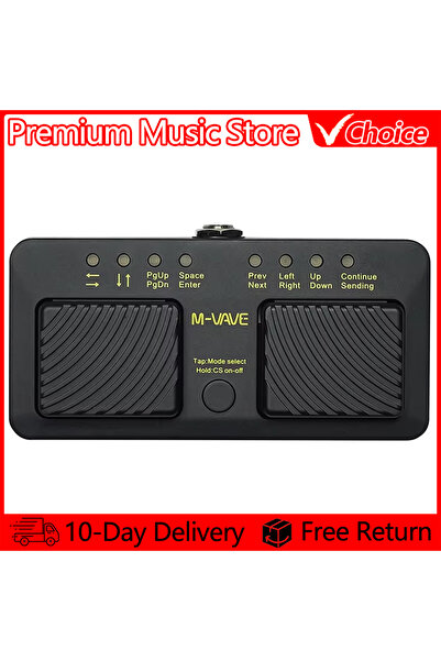 Choice M-VAVE Cube Turner Pro Wireless Bluetooth Page Turner Silent Foot Peda...